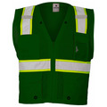 Kishigo L-XL Green Enhanced Visibility Multi Pocket Vest B104-L-XL